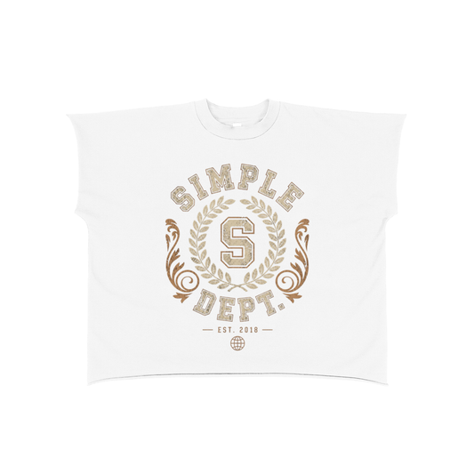 Raw Edge Boxy Non-Shrink T-Shirt
