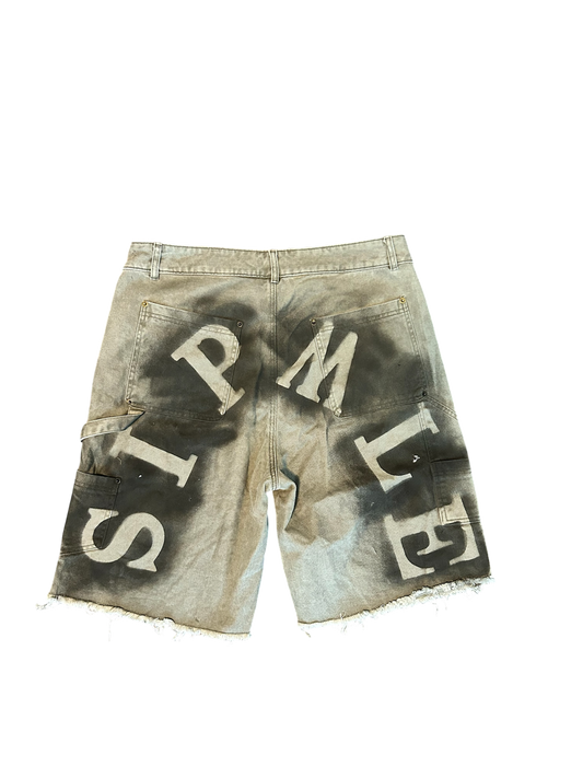 Olive Graffiti Shorts